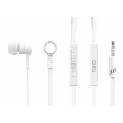 Super Bass Stereo Headset with Mic and Volume Control K-S355 (White)